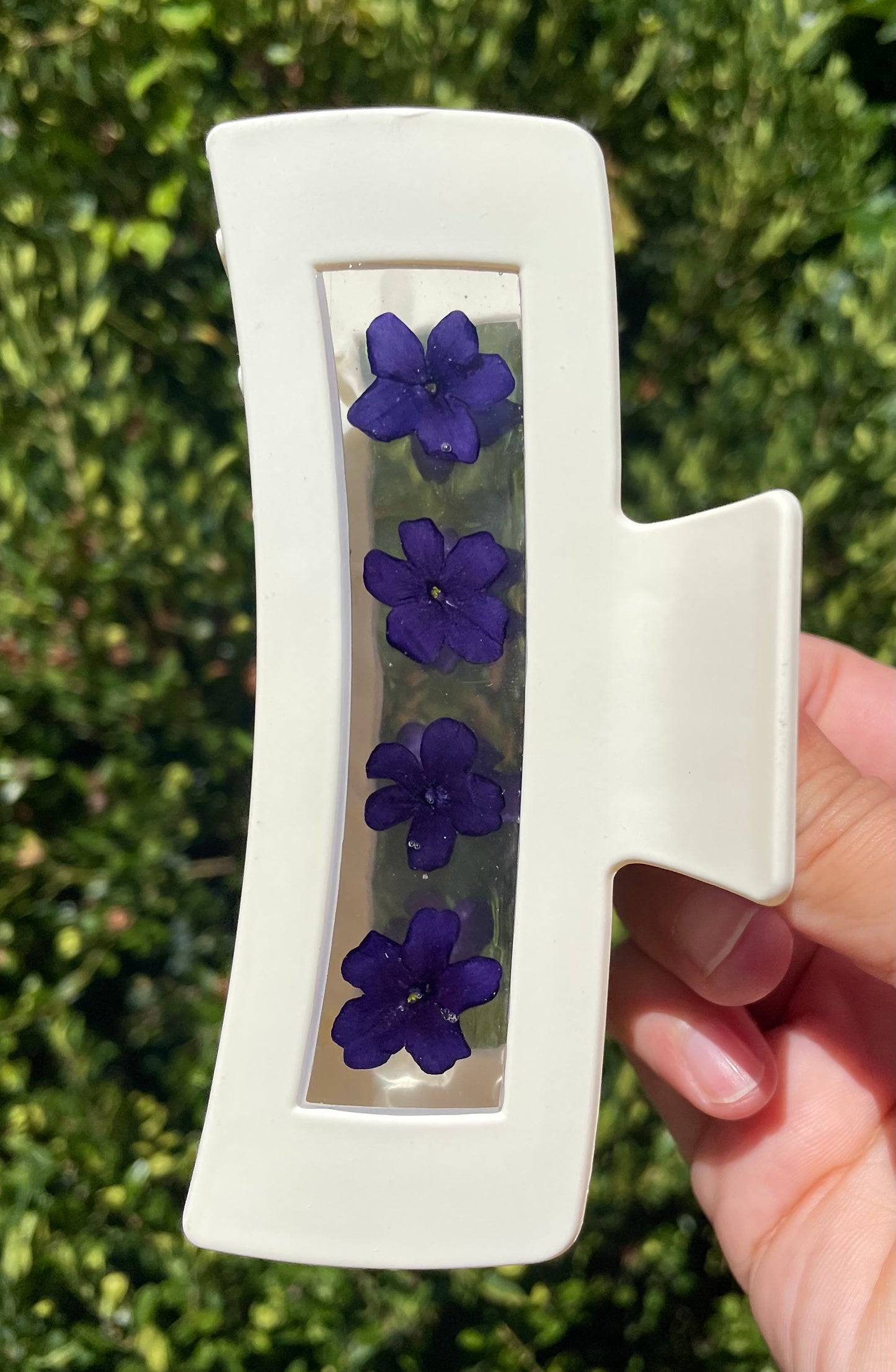 Blue Verbena Claw Clip