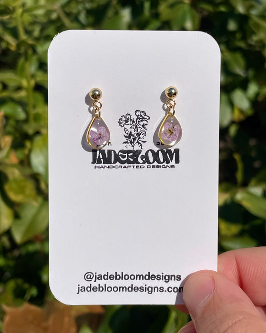 Gold Alyssum Teardrops (light purple)