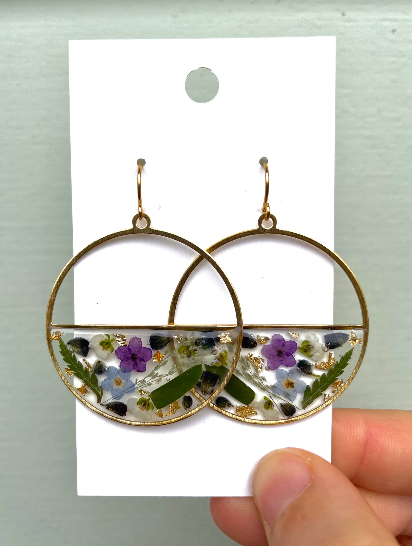 Winter bouquet earrings