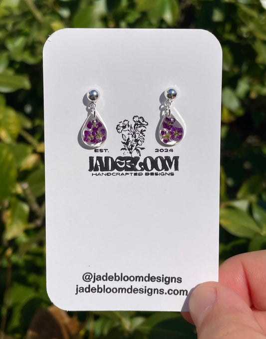 Silver Alyssum Teardrops (dark purple)