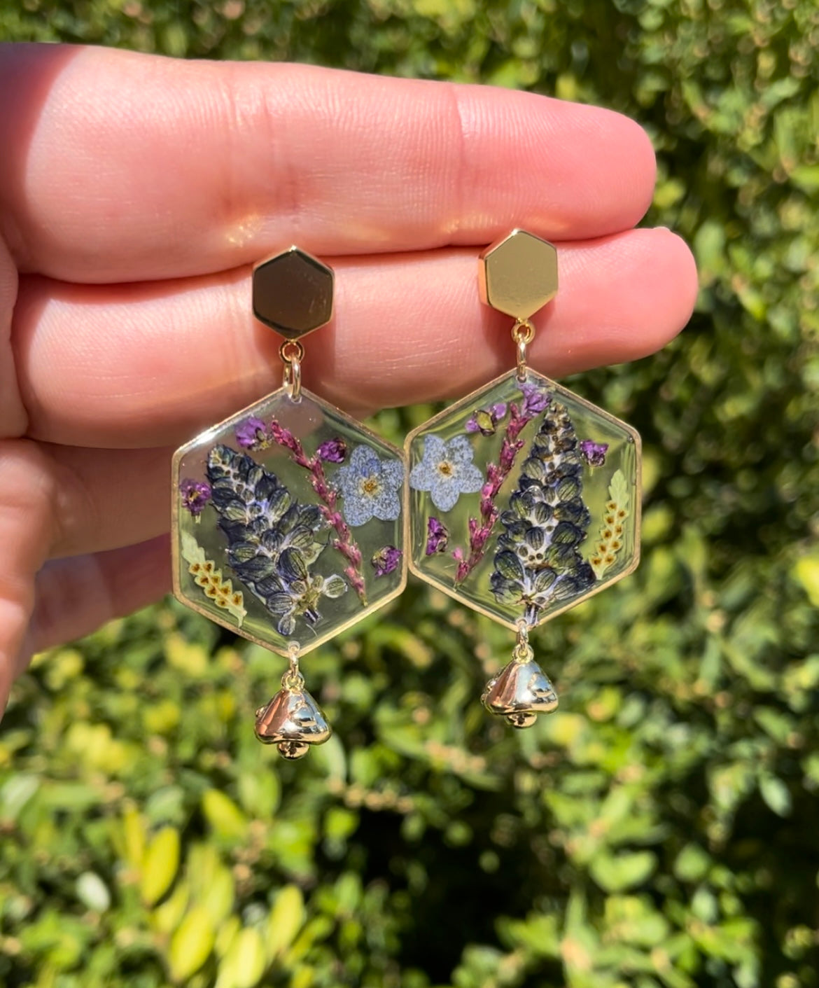 Mushroom forest earrings