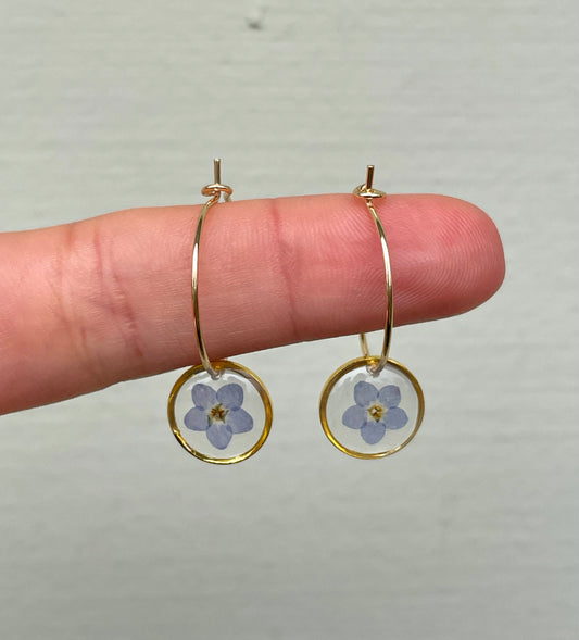 Forget me not hoops