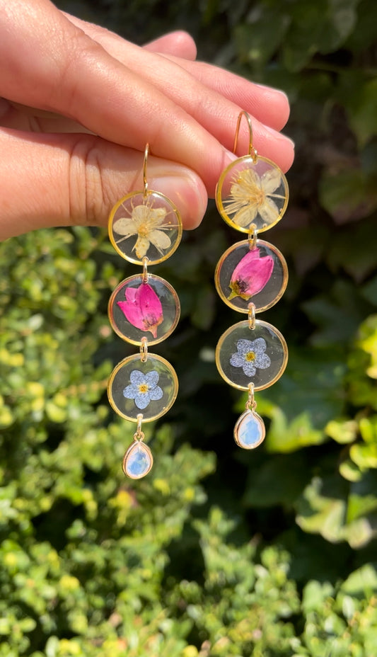 3 flower dangles